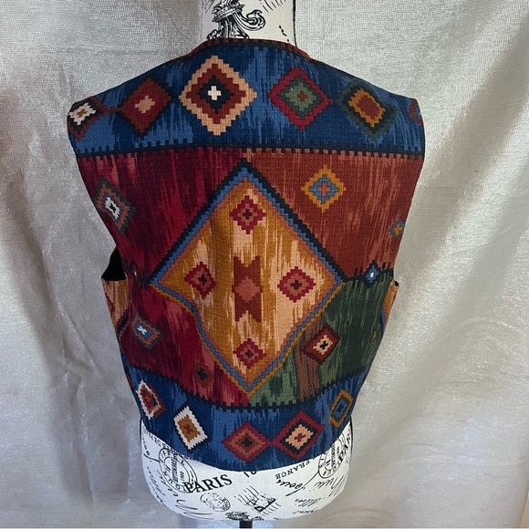 Coldwater Creek Aztec boho southwestern Vest - Picture 6 of 12